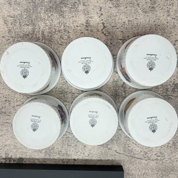 Royal Worcester Fine Porcelain Set of 6 Evesham Ramekin Dish Made in England - Picture 6 of 16